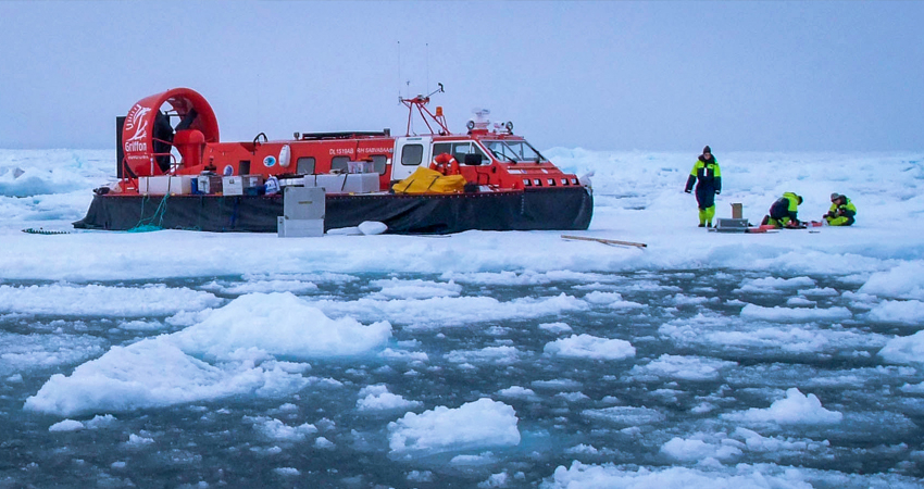 Arctic Ice Hovercraft Operation Arctic Ice Hovercraft Operation